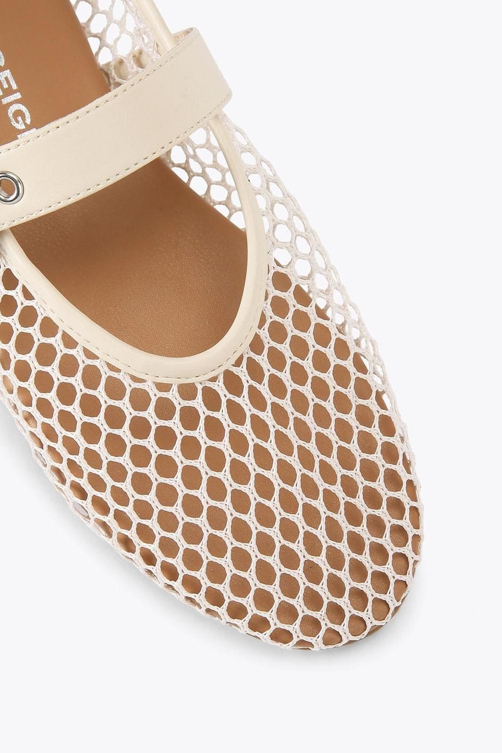KG Kurt Geiger KG Kurt Geiger Women's 'Nico Woven' Fabric Flats in Cream - 4