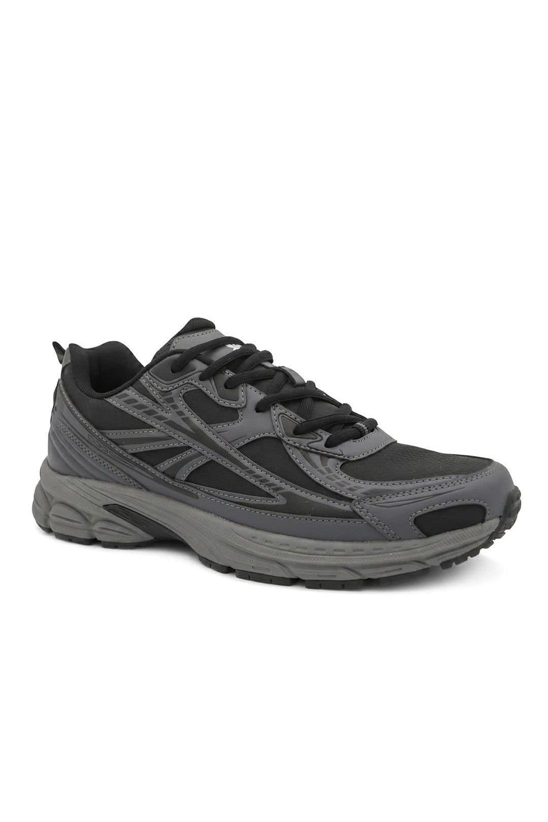 Pavers Pavers Men's Wide Fit Rugged Lace Up Trainers in Grey