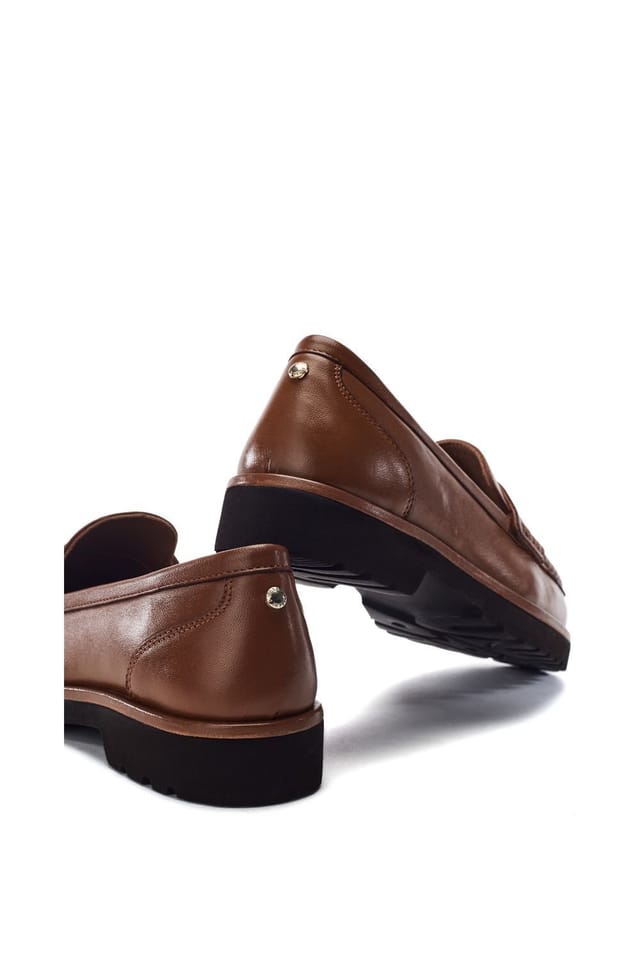 Moda In Pelle Moda In Pelle Women's 'Ellaria' Leather Loafers in Tan - 3