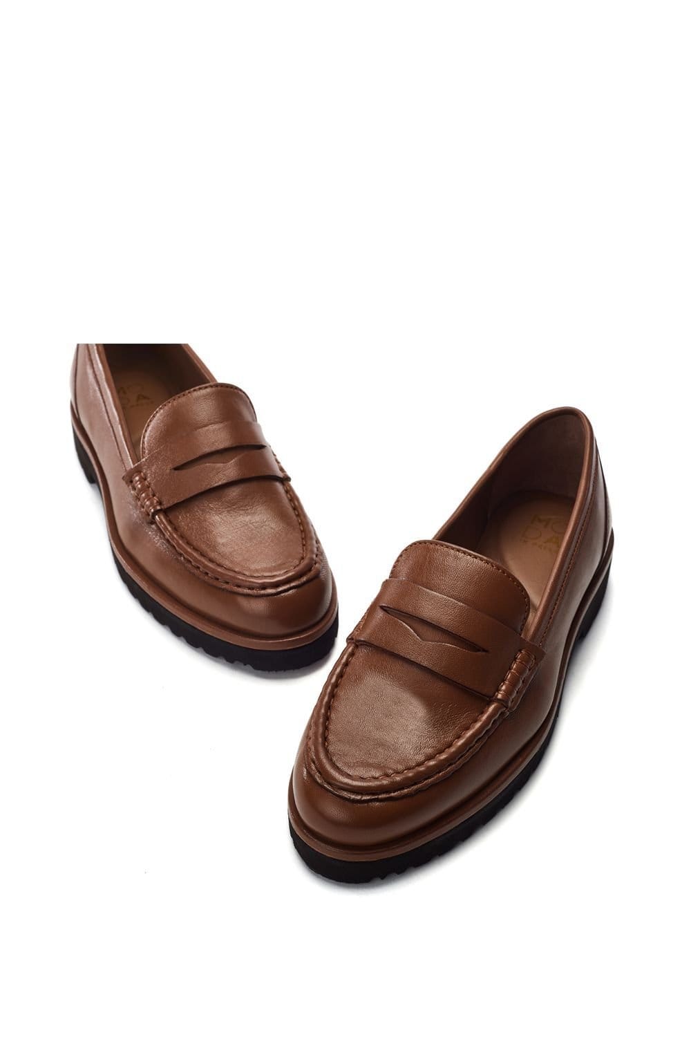Moda In Pelle Moda In Pelle Women's 'Ellaria' Leather Loafers in Tan - 4