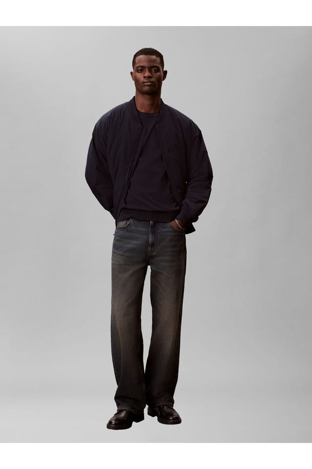 Calvin Klein Calvin Klein Men's LS Supima Cotton Crew Dark Sapphire in Navy - 3