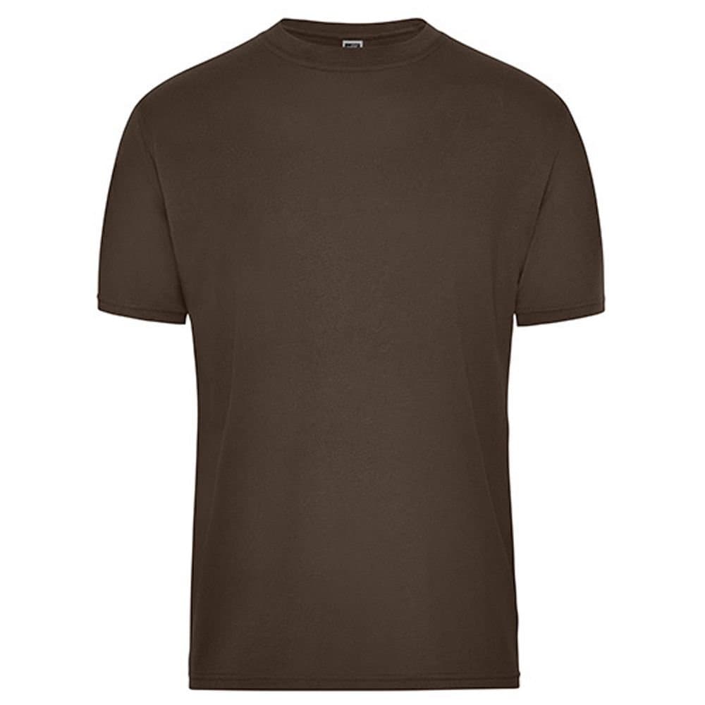 James and Nicholson James and Nicholson Men's Bio Workwear T-Shirt in Brown