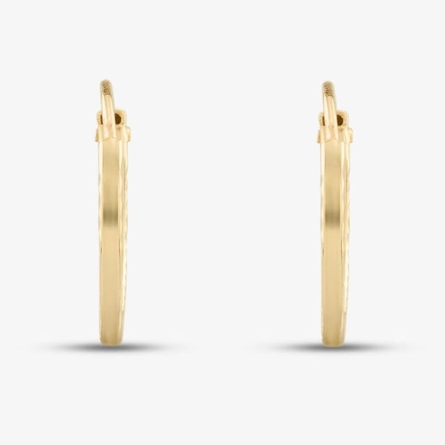T.H.Baker T.H.Baker Women's 9ct Yellow Gold Sleeper Hoop Earrings 1.51.1879 - 2