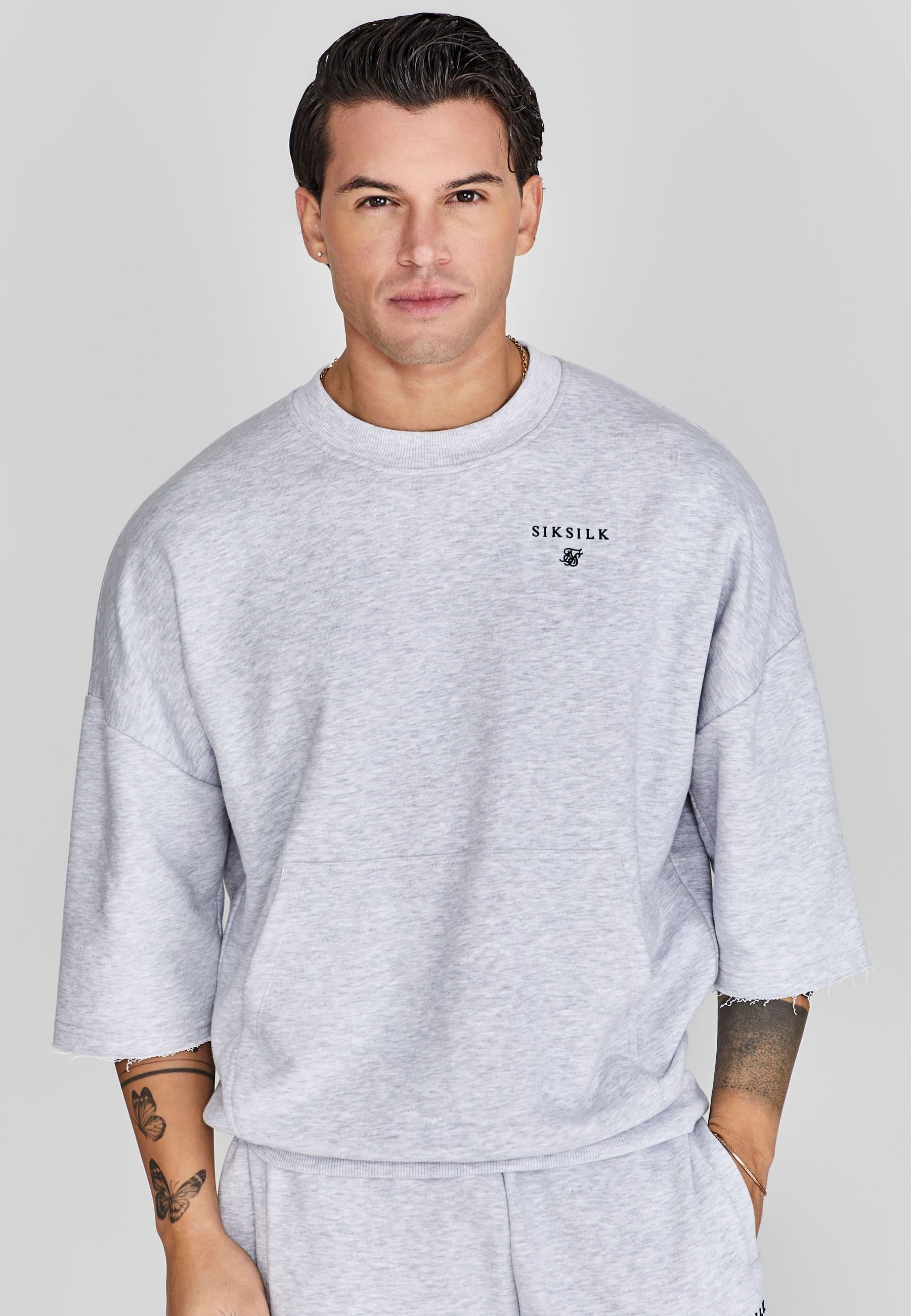SikSilk SikSilk Men's Cut Off-Sweater in Grey