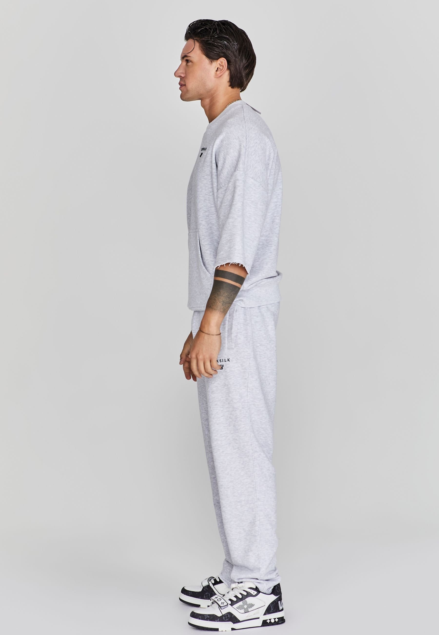 SikSilk SikSilk Men's Cut Off-Sweater in Grey - 4