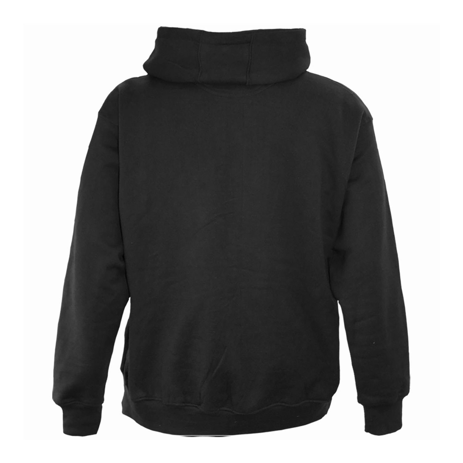 Spiral Direct Spiral Direct Men's Plain Full Zip Hoodie in Black - 2