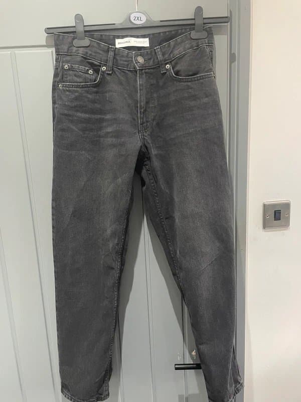 Bershka Black straight leg bershka jeans