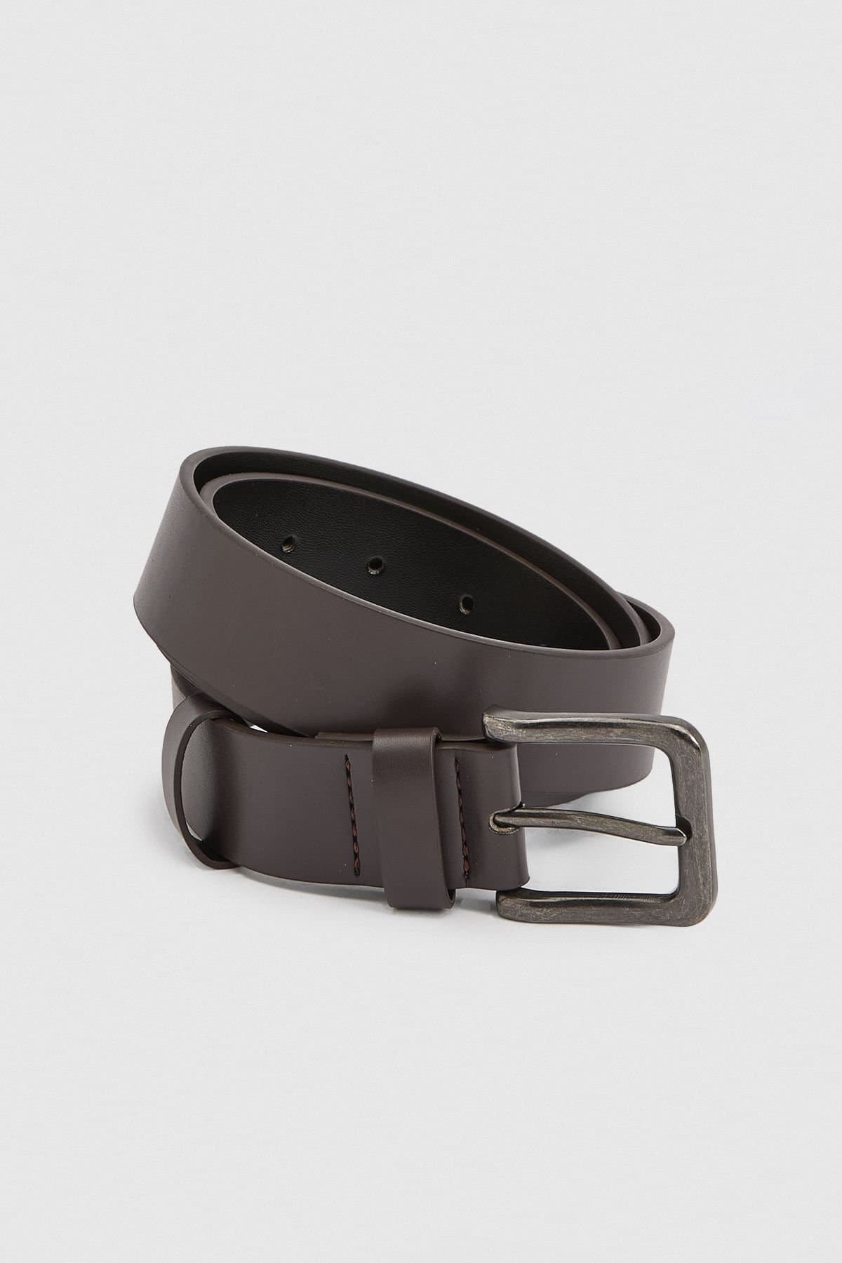 Burton Burton Men's Brown Casual Leather Belt