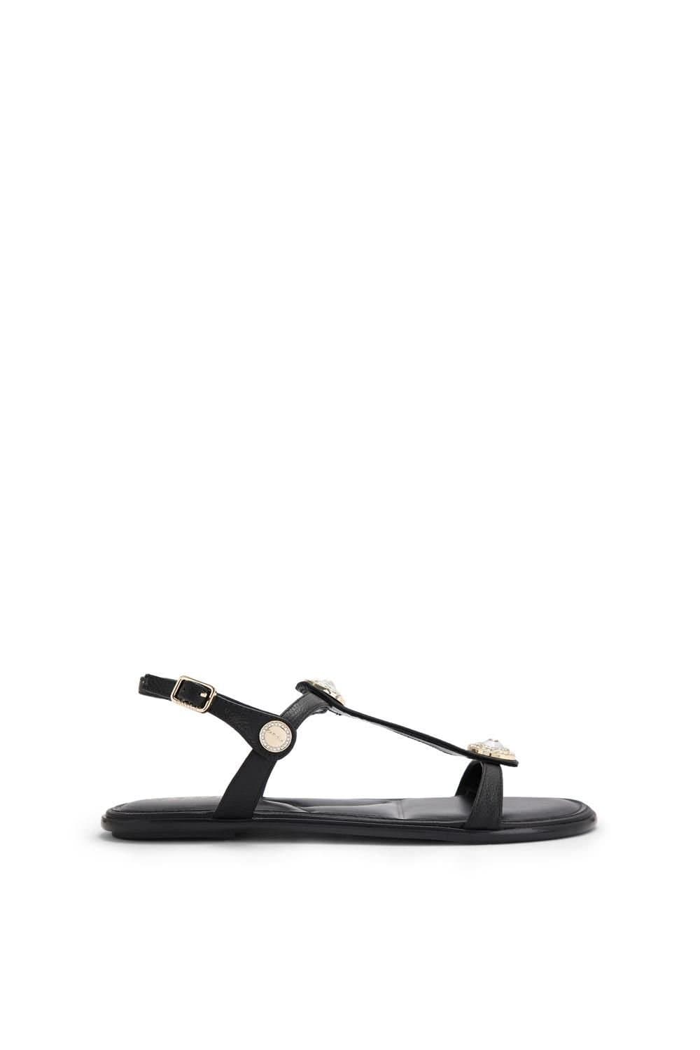 Carvela Carvela Women's 'Amalia Sandal Wide Fit' Leather Sandals in Black