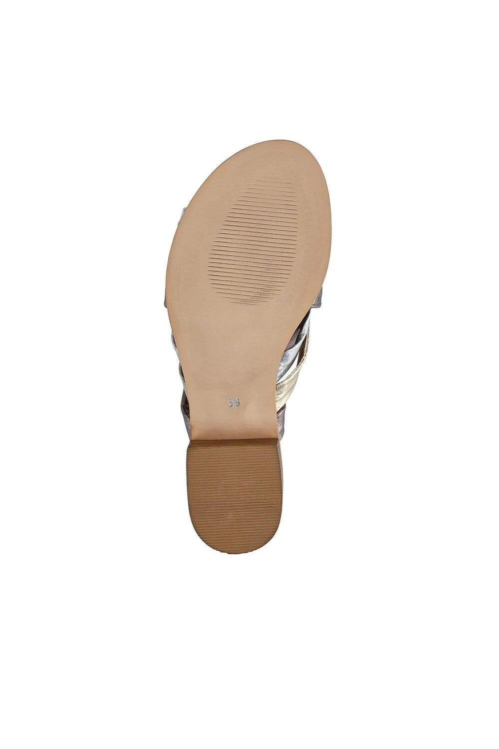 Jones Bootmaker Jones Bootmaker Women's Imalda Smart Leather Mules in Metallics - 4