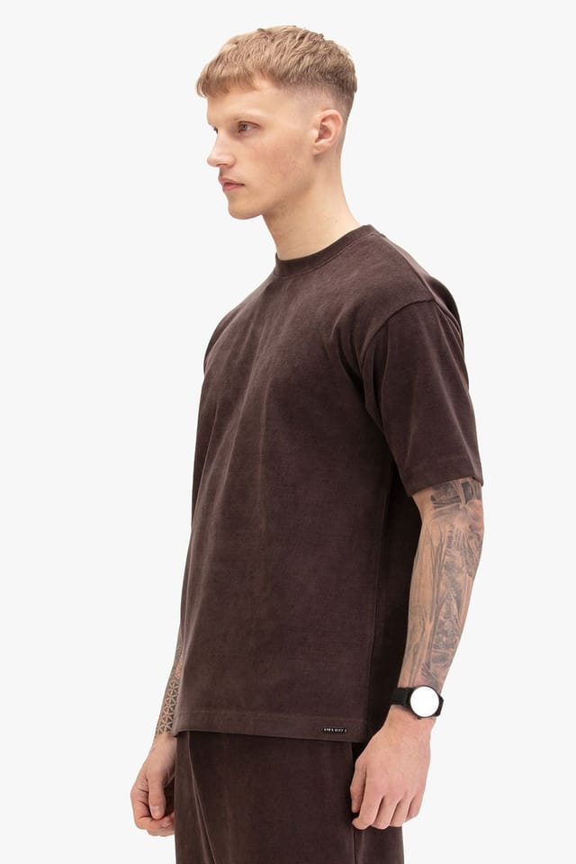 Luke 1977 Luke 1977 Men's Byron Relax Fit T-shirt in Chocolate - 3
