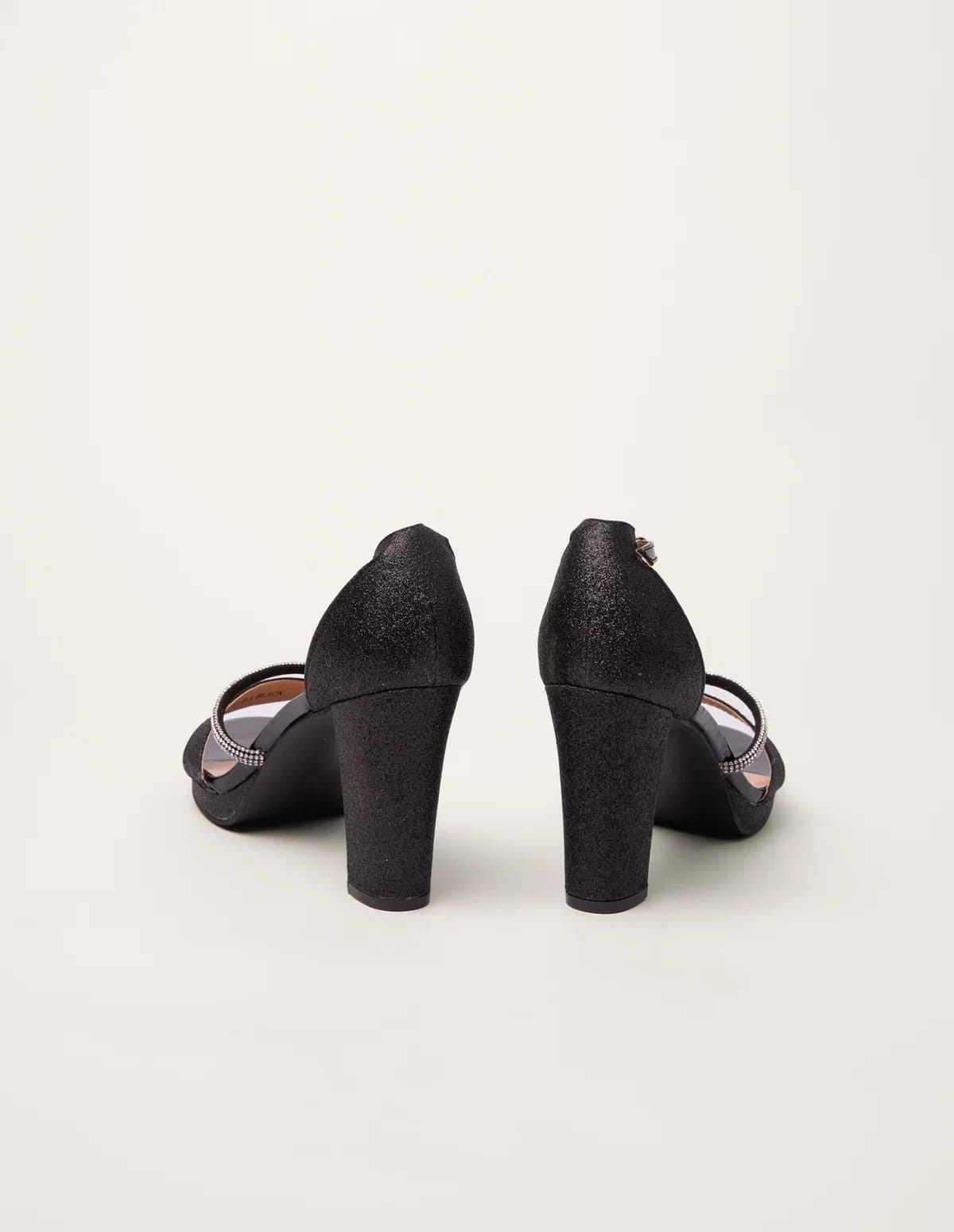 Blue Vanilla Glitter Diamante Heels - 4
