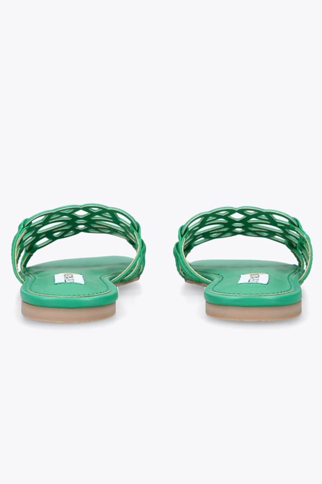 Steve Madden STEVE MADDEN Women's 'Lotus Green' Leather Sandals in Green - 3