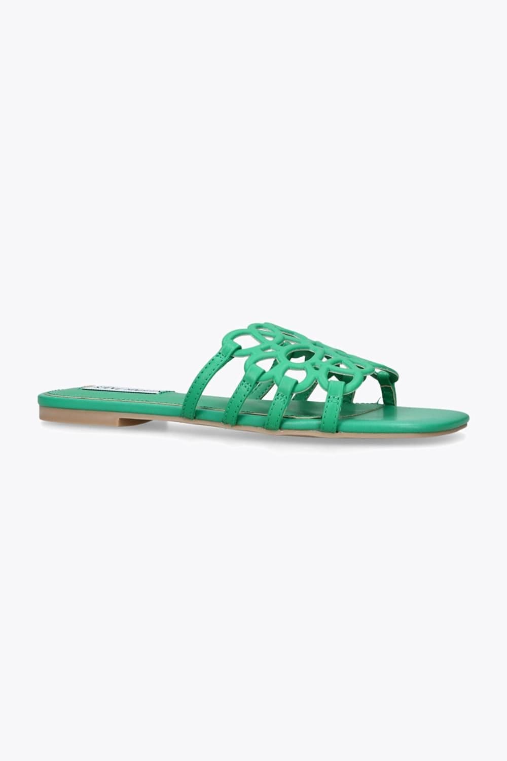 Steve Madden STEVE MADDEN Women's 'Lotus Green' Leather Sandals in Green - 4