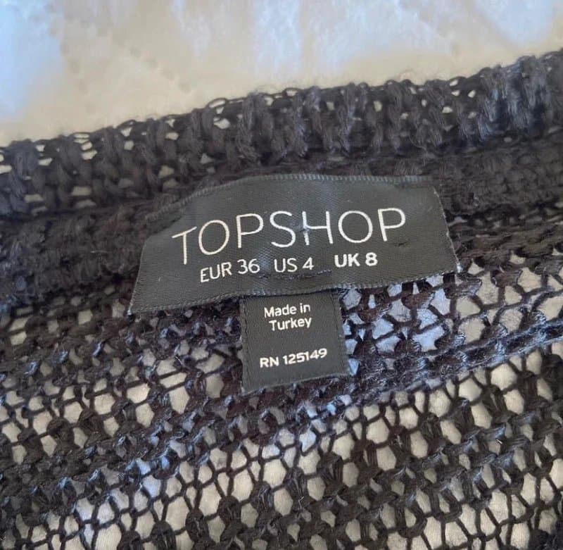Topshop Topshop mesh coverup