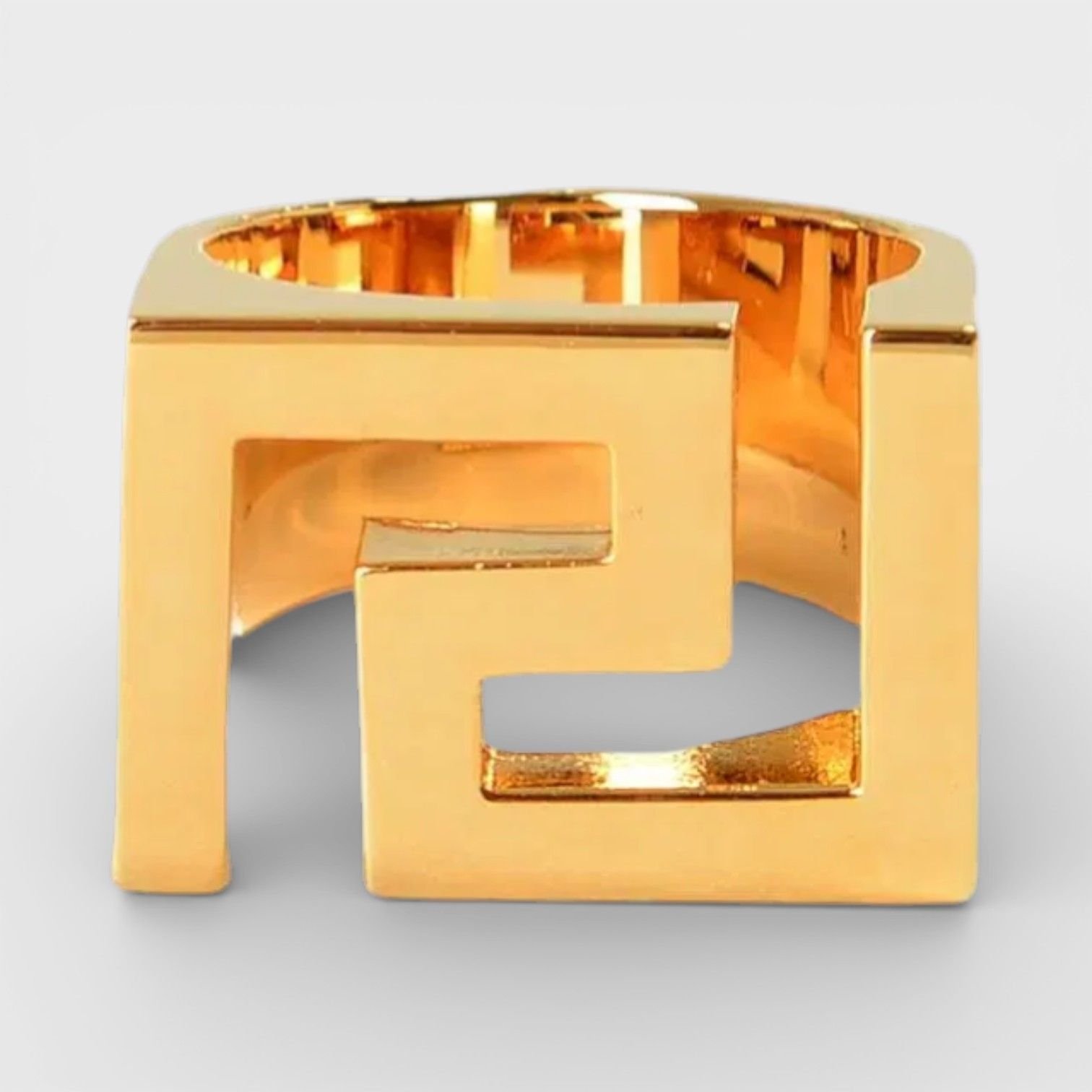 Versace Versace Women's Medusa Head Ring Metal Strass in Gold - 2