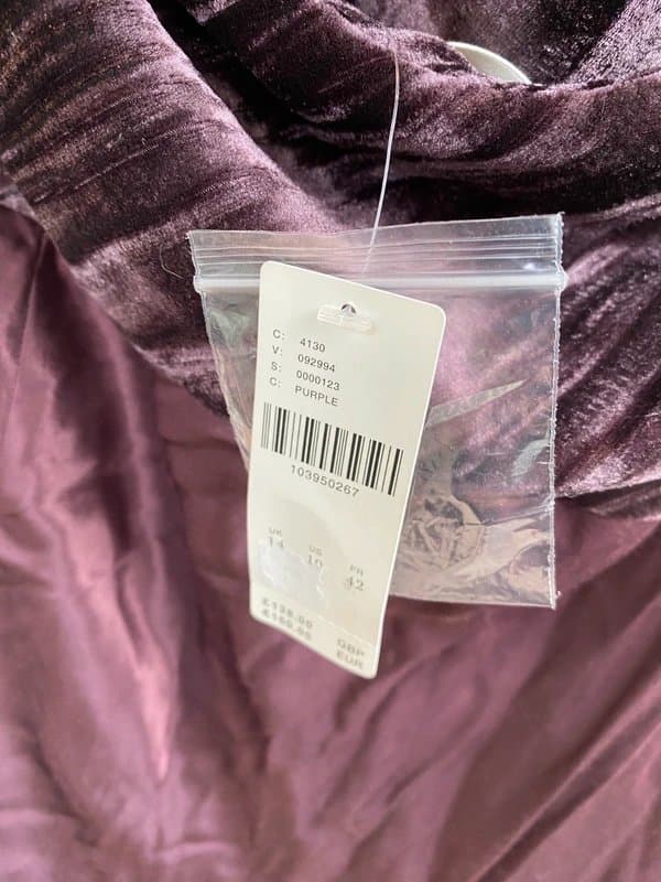 Anthropologie New tags! RRP £138 Anthropologie Halterneck Maxi Dress Purple Sleeveless Size 14