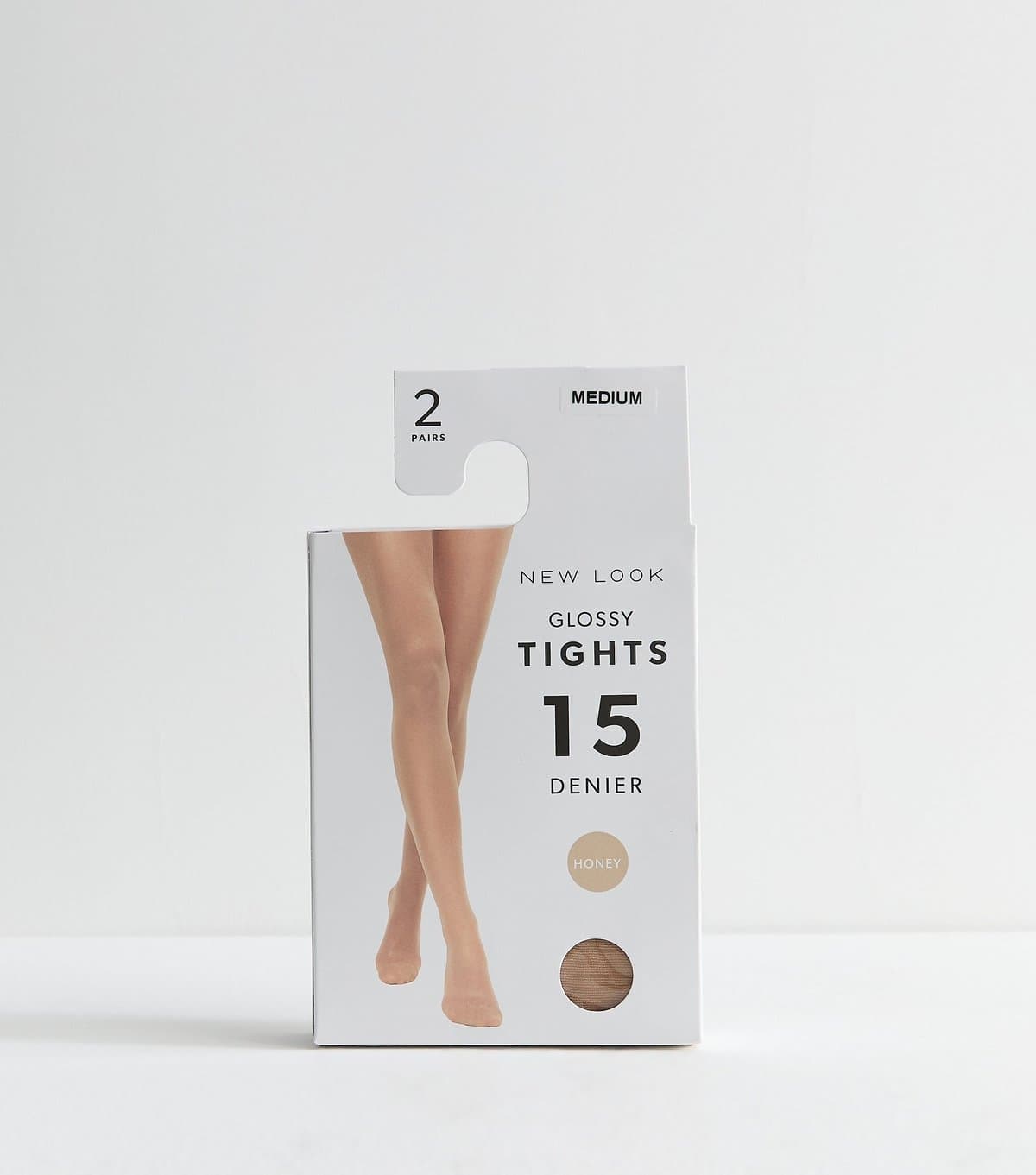 New Look Pack of 2 Honey Glossy 15 Denier Tights New Look