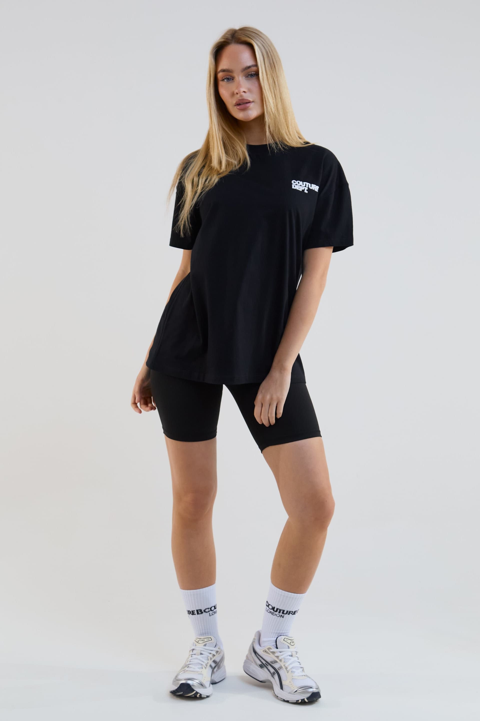 BCouture BCouture Women's Cycling Shorts & T-Shirt Set in Black