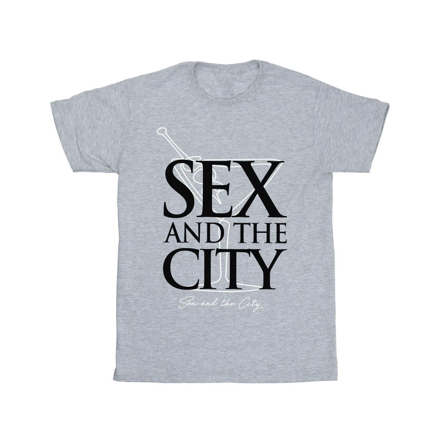 HBO HBO Men's Martini Logo T-Shirt in Grey