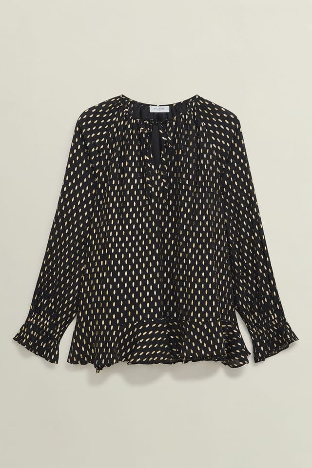 Hobbs London Hobbs London Women's Mathers Top in Black - 2