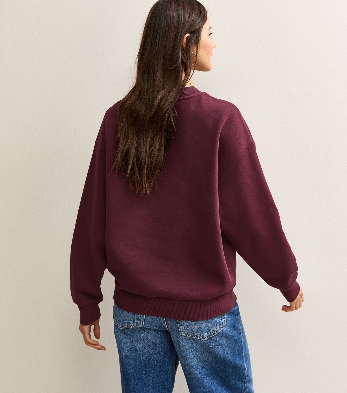 New Look Women's Dark Burgundy San Francisco Logo Sweatshirt New Look - 4