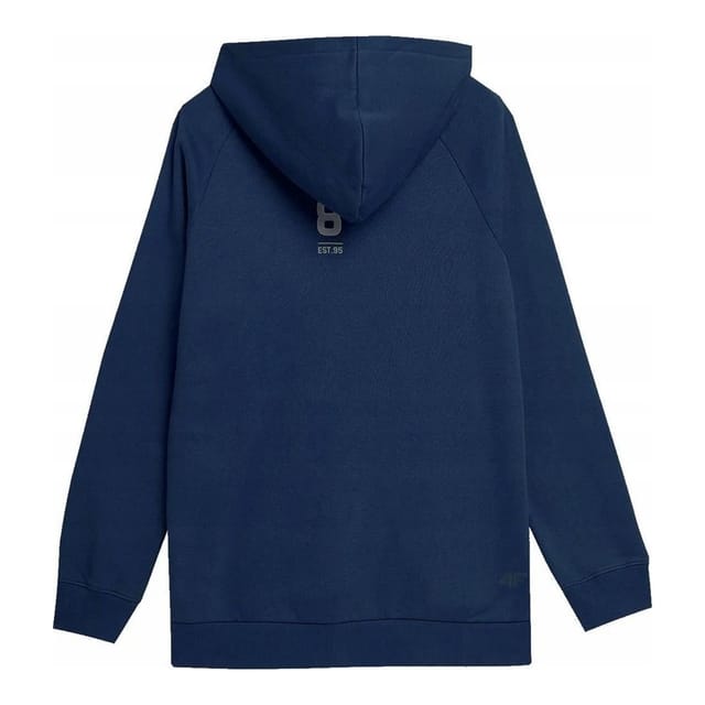 4F 4F Men's SS23TSWSM236 Full Zip Hoodie in Navy - 2