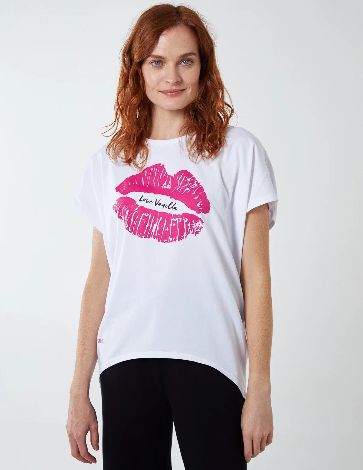 Blue Vanilla Lips High Low Oversized T-Shirt - 4