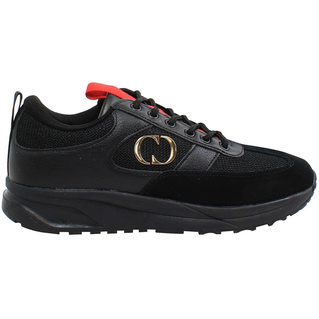 Criminal Damage Criminal Damage Black Synthetic Lace-Up Men's Trainers