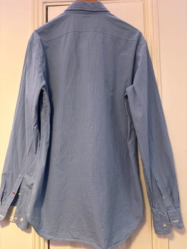 Pink Thomas Pink Jermyn Street Gingham Shirt – Vintage Style | Slim Fit | Excellent Condition 17.5-18