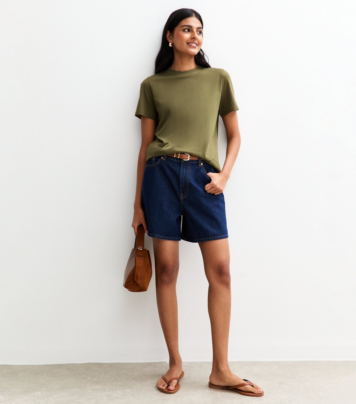 New Look Women's Dark Khaki Relaxed Jersey T-Shirt New Look - 4