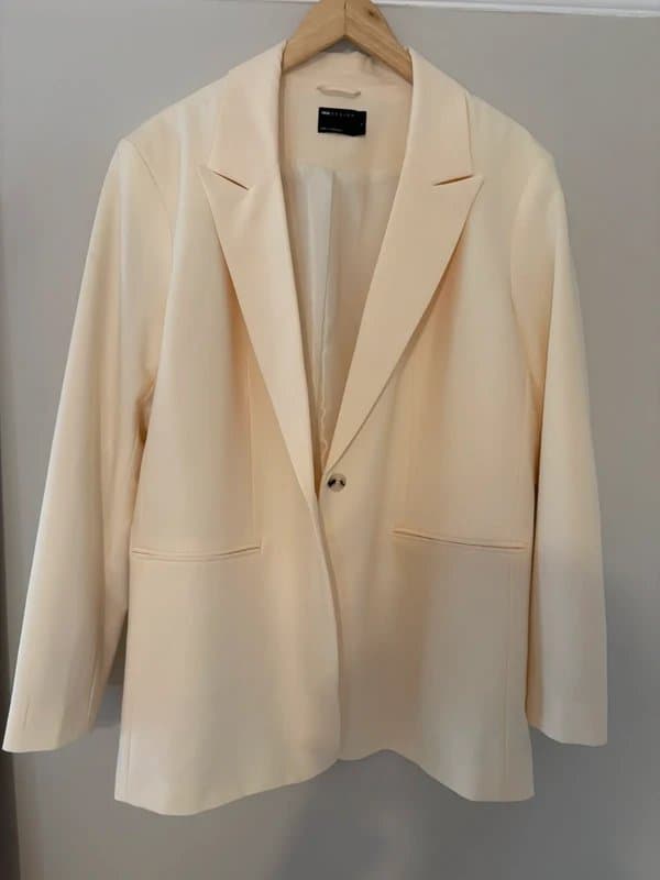 ASOS ASOS relaxed blazer butter yellow/cream