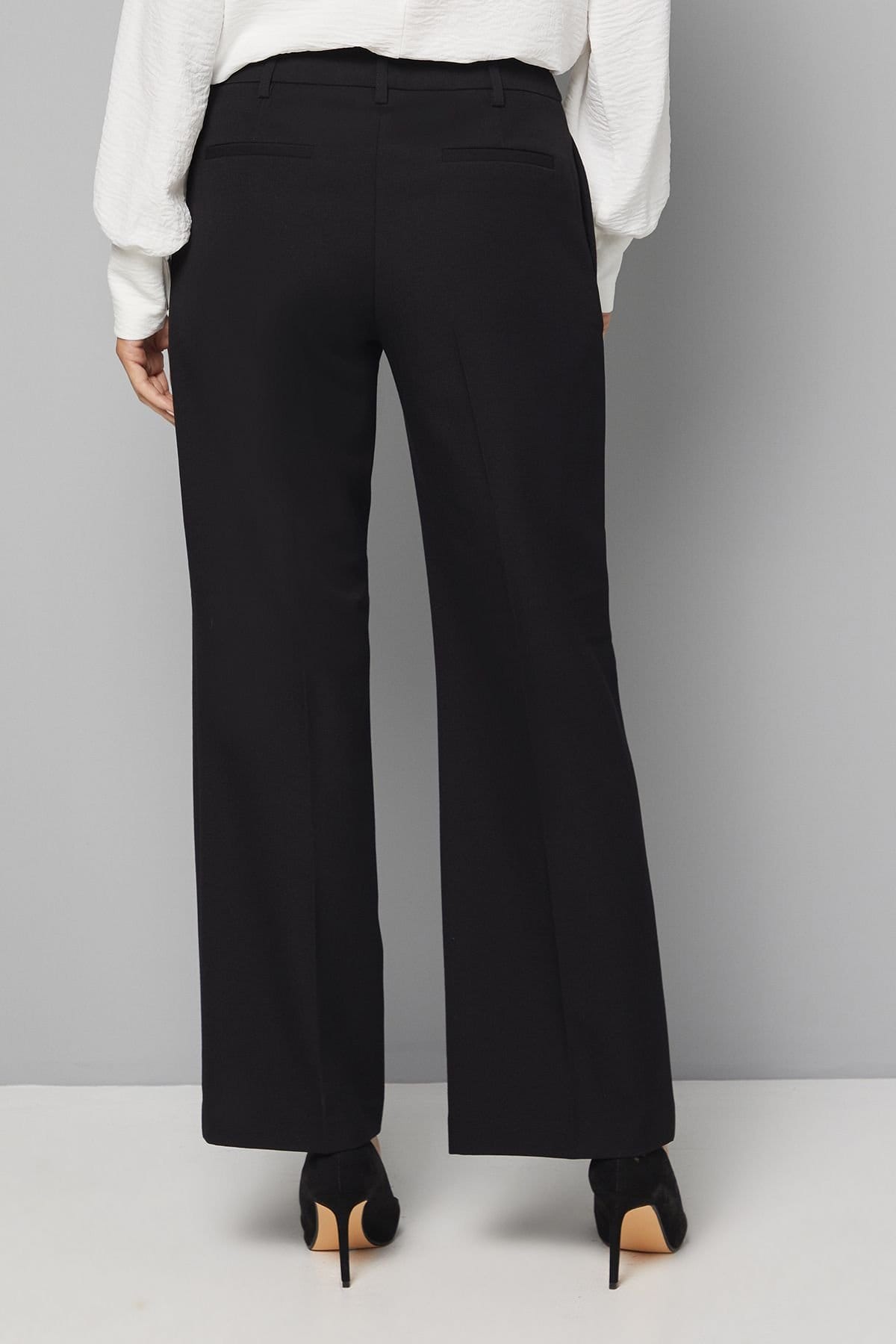 Wallis Wallis Women's Black Smart Wide Leg Trousers - 4