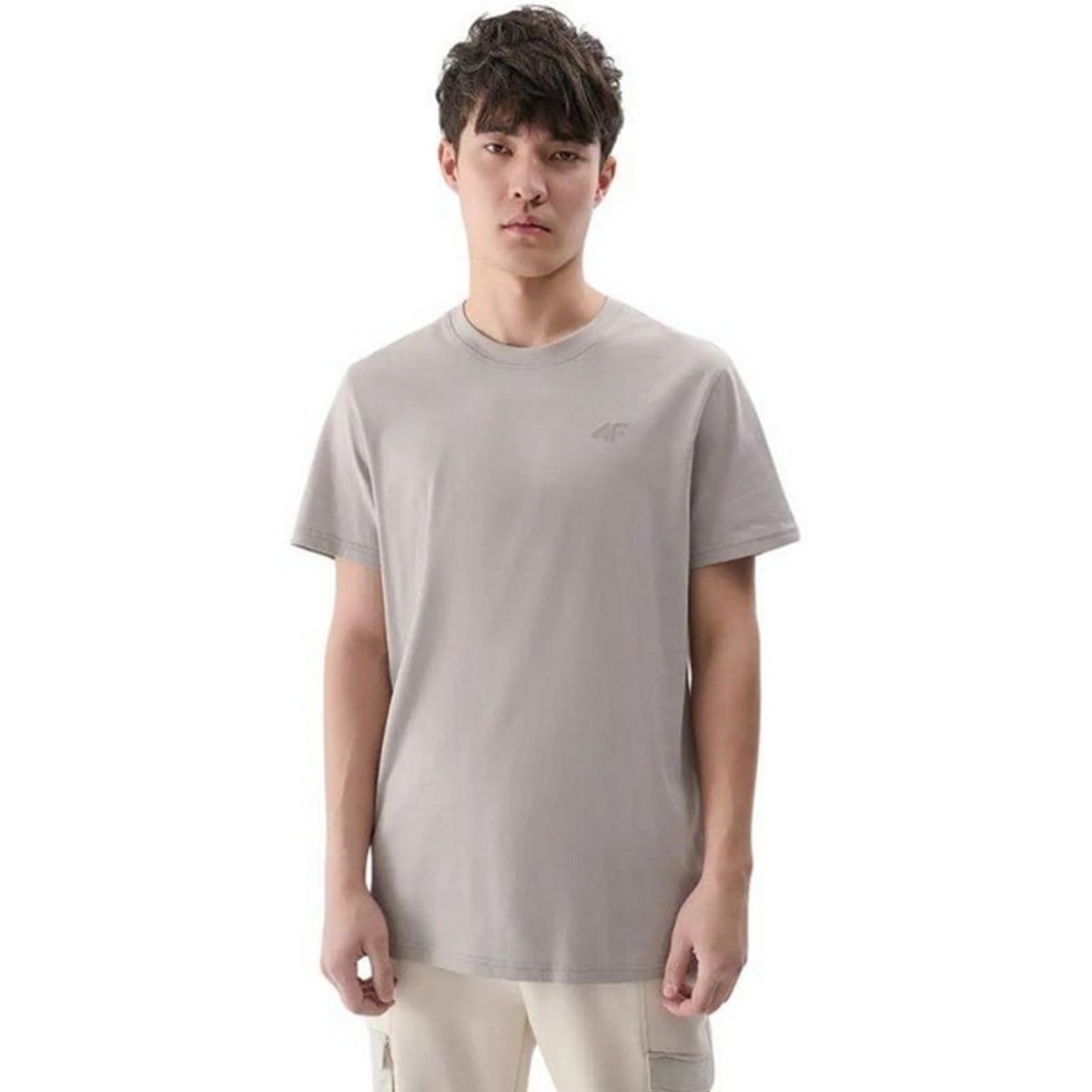 4F 4F Men's WSS25TTSHM2074 T-Shirt in Grey - 4