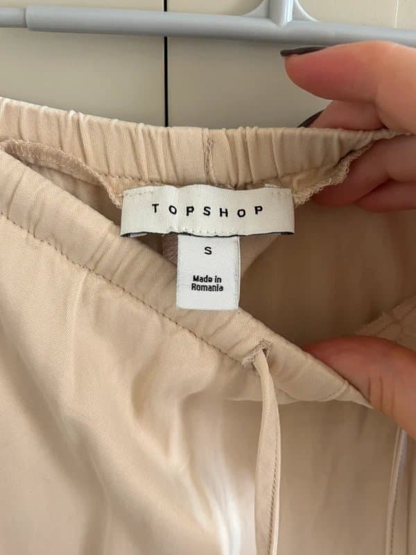Topshop Topshop satin tie waist trousers