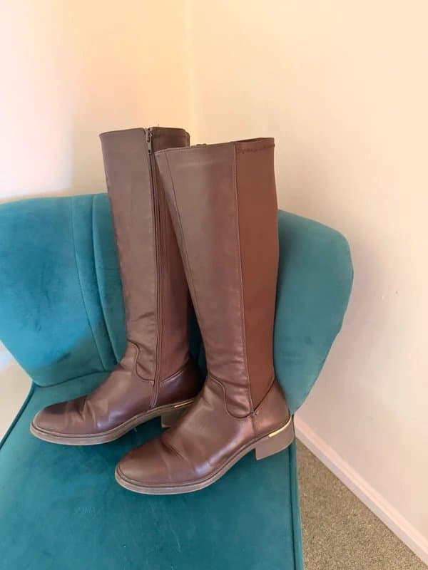 New Look Knee high faux leather boots
