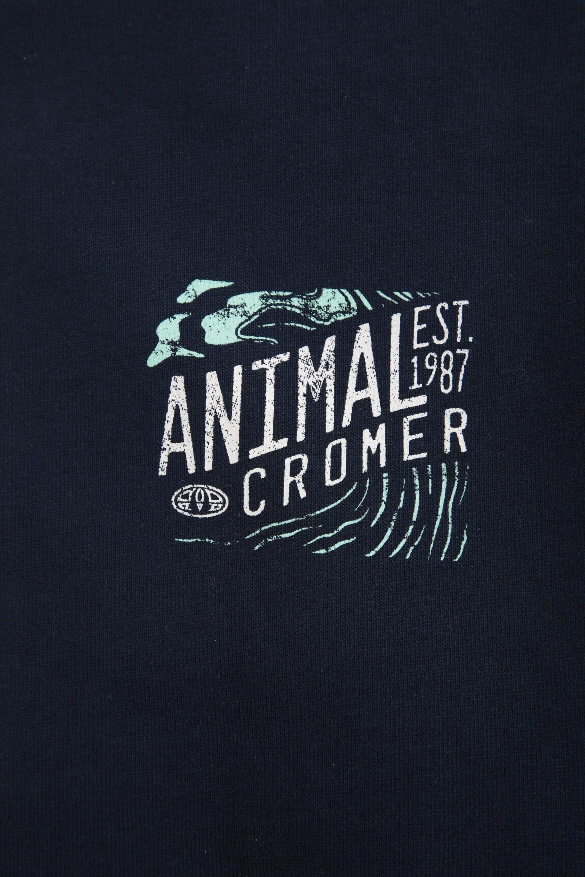 Animal Animal Men's 'Jonah' Cromer Print Comfortable Breathable Soft Cotton Sweatshirt in Navy - 4