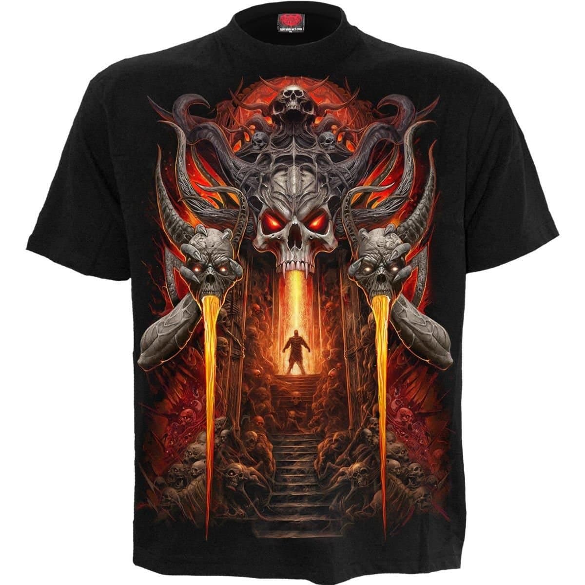 Spiral Spiral Men's GATES OF HELL - T-Shirt Black