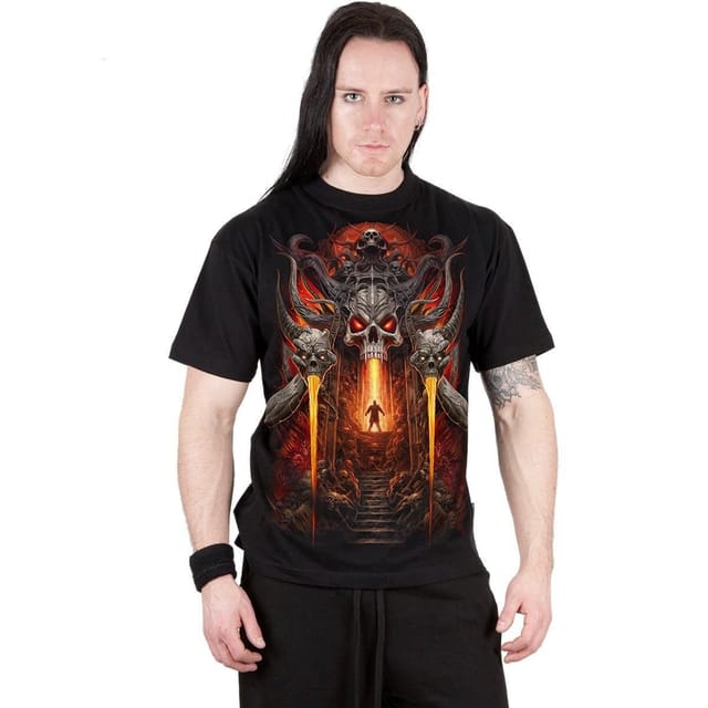 Spiral Spiral Men's GATES OF HELL - T-Shirt Black - 3