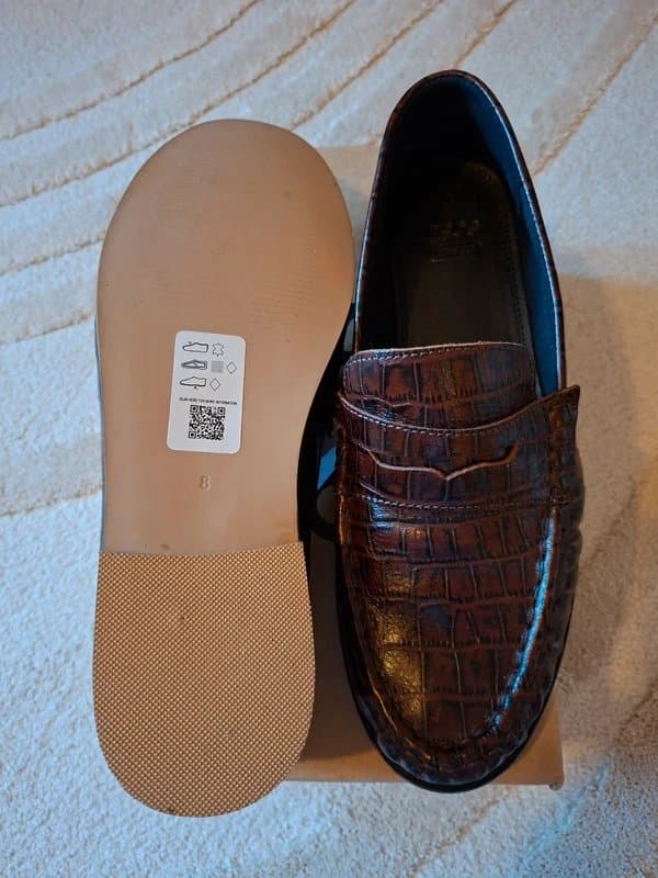 ASOS Design Brown leather loafers