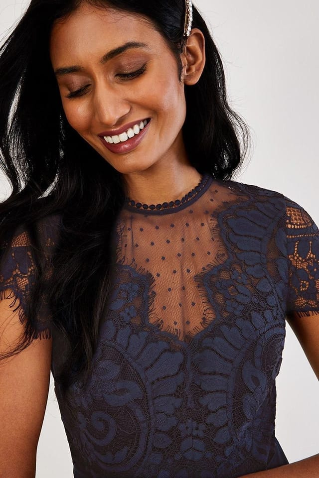 Monsoon Monsoon Women's 'Diana' Lace Maxi Dress in Blue - 3