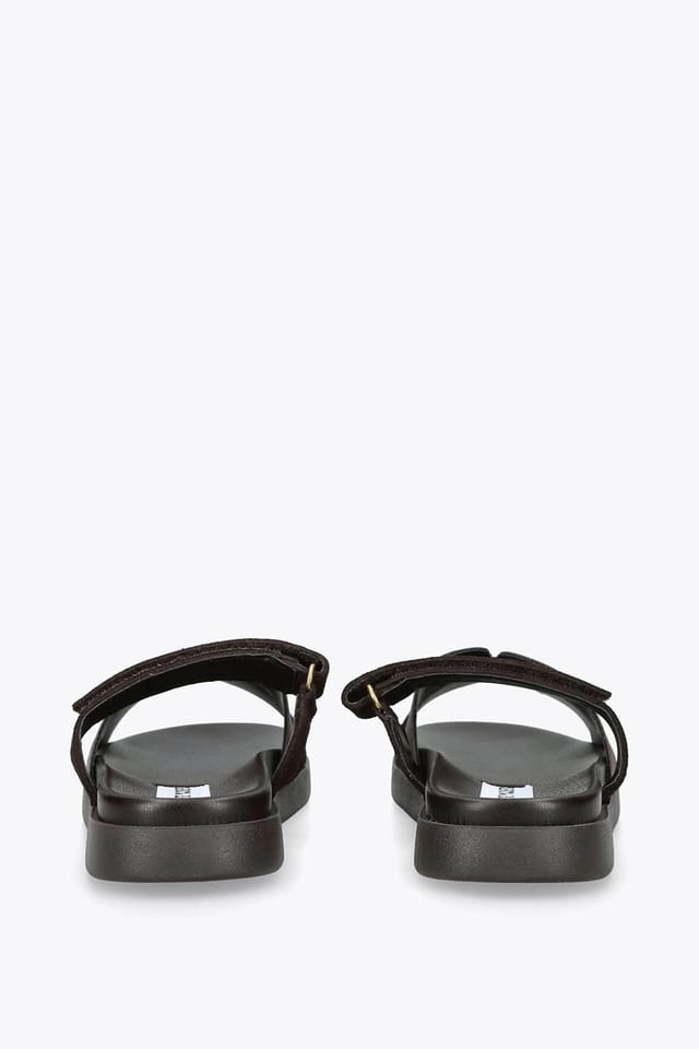 Steve Madden STEVE MADDEN Women's 'Missile Bronze' Suede Leather Sandals in Bronze - 3