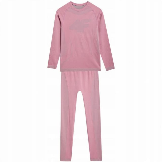 4F 4F Women's JAW23USEAF109 Thermoactive Seamless Base Layer Set in Pink - 2