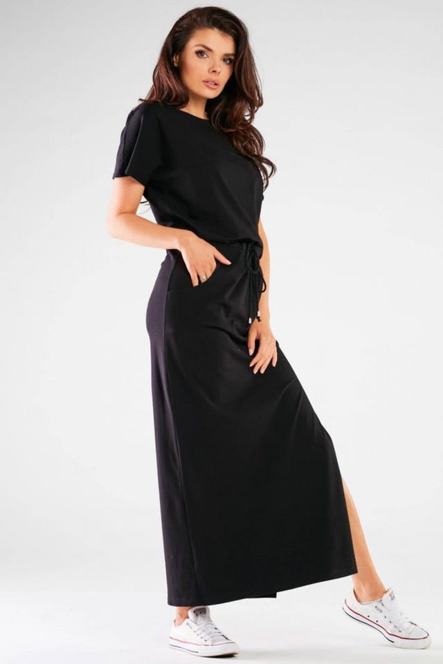 Love Lace Love Lace Women's Infinite Summer Short Sleeve Breathable Dress in Black - 2