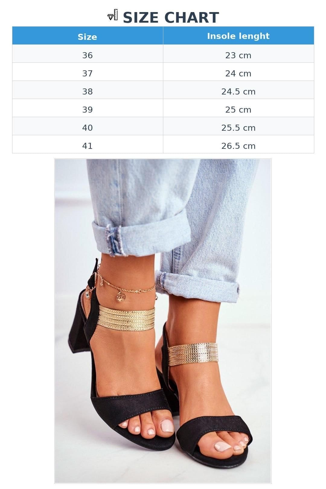 Love Lace Love Lace Women's Comfortable Heel Sandals with Insole & Zirconia Strap in Black - 4