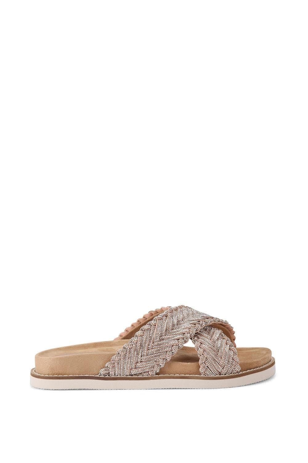 Carvela Carvela Women's 'Paloma' Fabric Sandals in Pale Pink
