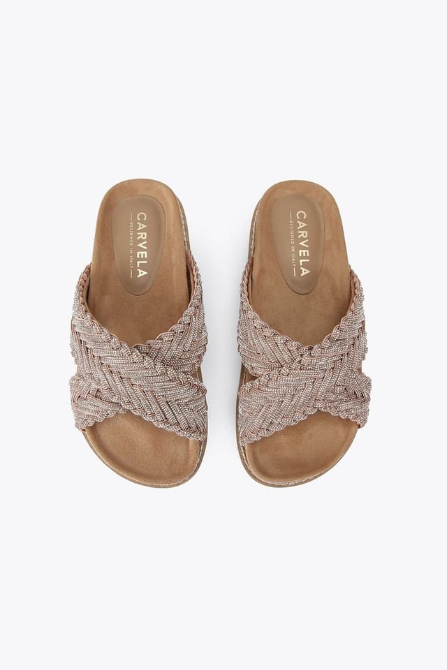 Carvela Carvela Women's 'Paloma' Fabric Sandals in Pale Pink - 2