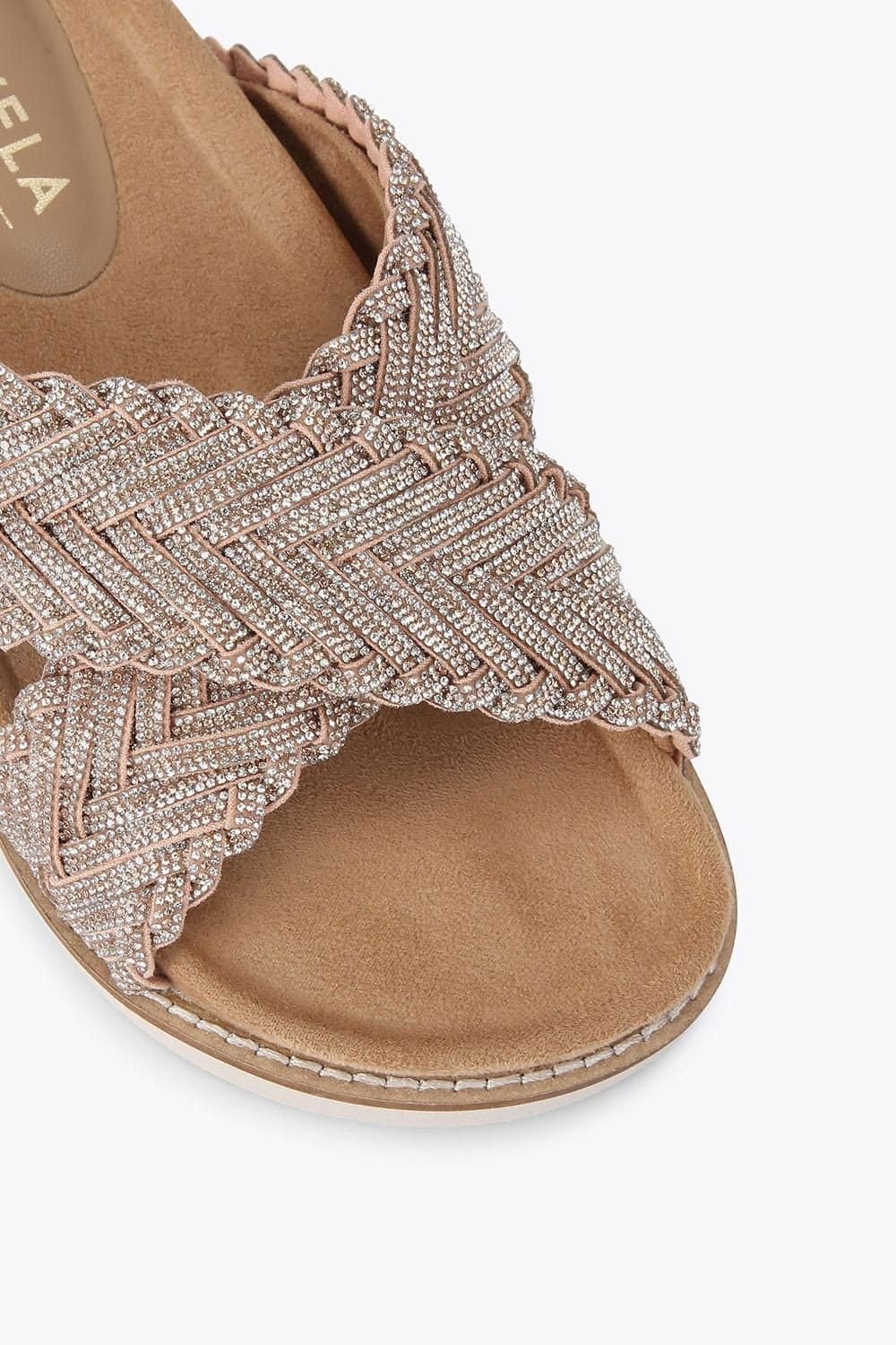 Carvela Carvela Women's 'Paloma' Fabric Sandals in Pale Pink - 4