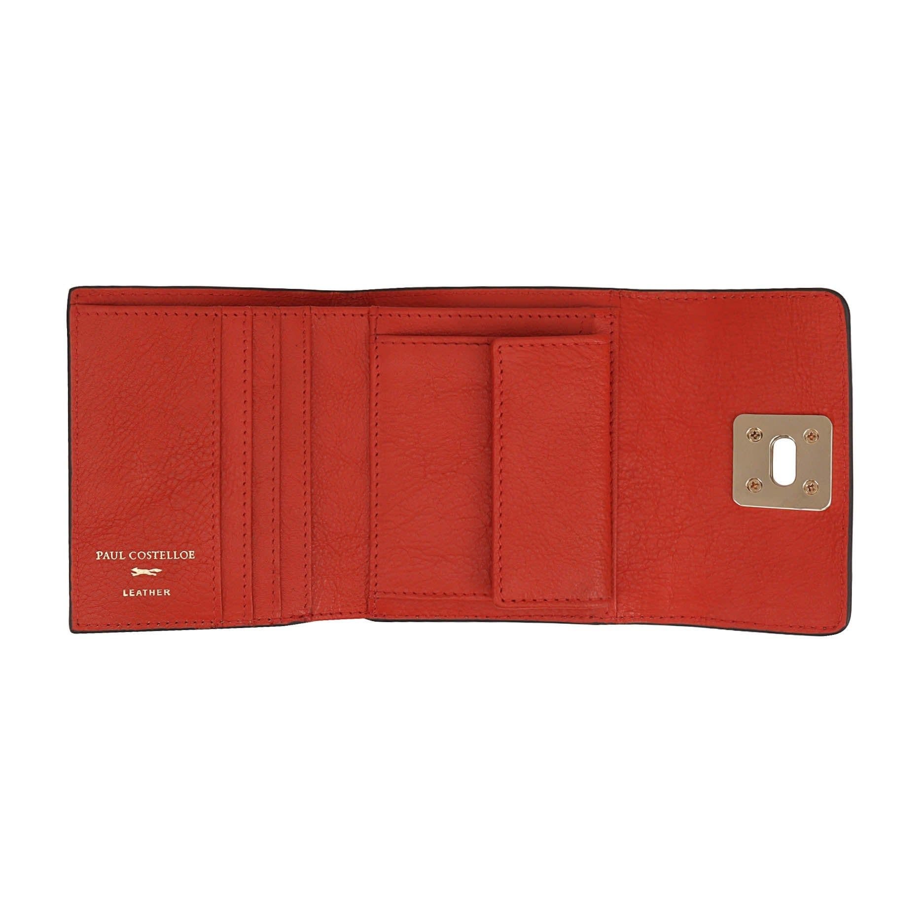 Paul Costelloe Paul Costelloe Women's Baro Leather Purse in Orange - 4