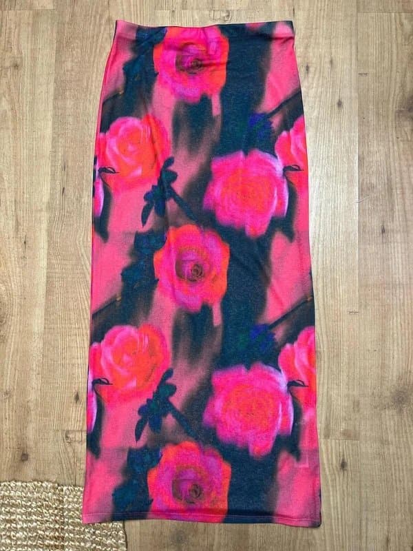 ASOS Low rise floral pencil skirt